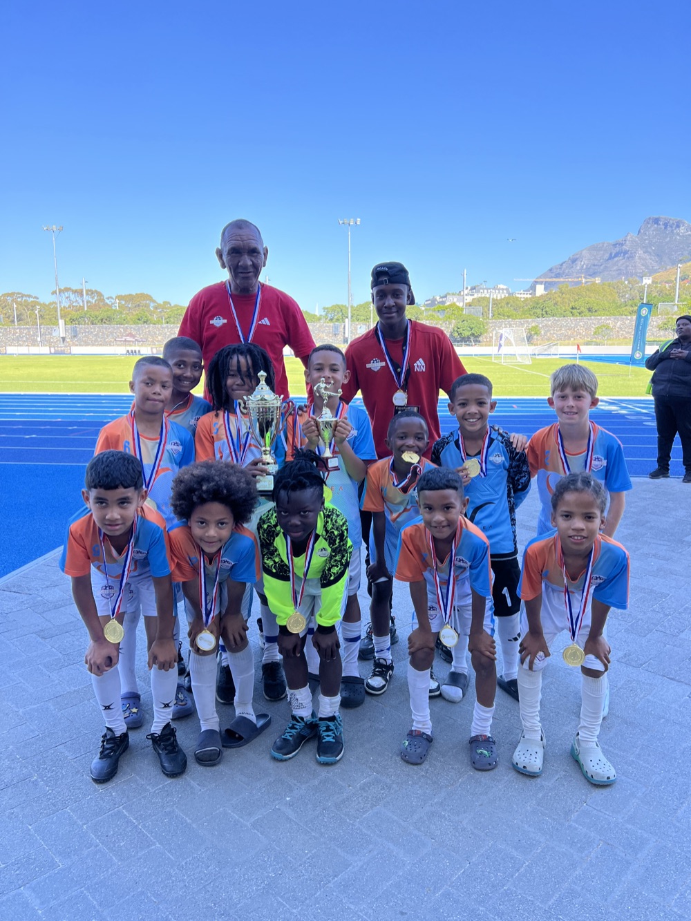 Rising Stars player in orange kit